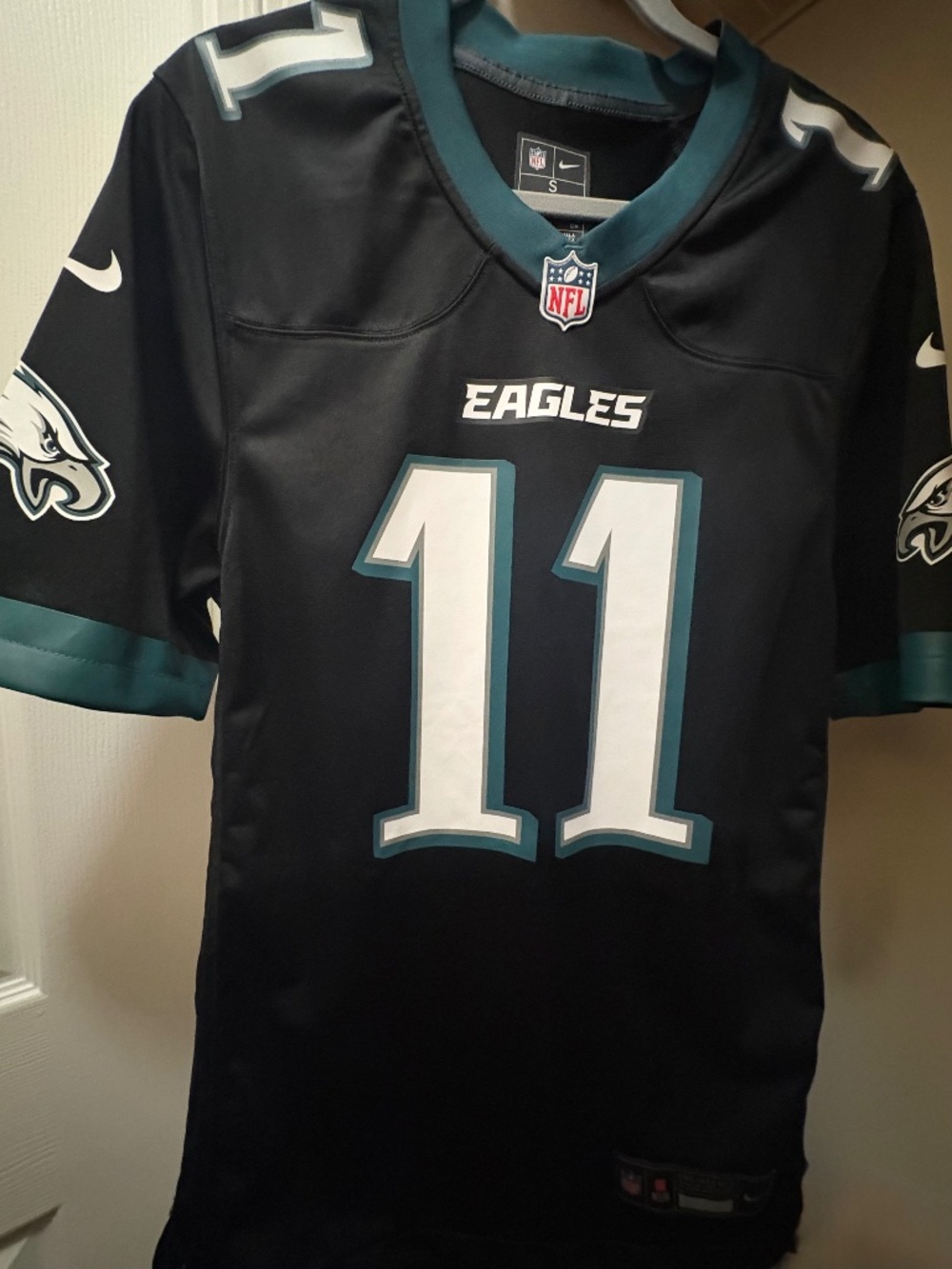 Men's Nike A.J. Brown Black Philadelphia Eagles Team Alt Game Jersey